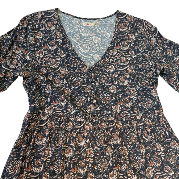 Faherty Floral Long Sleeve Dress | Size XS | Boho Cottagecore - Picture 3 of 9